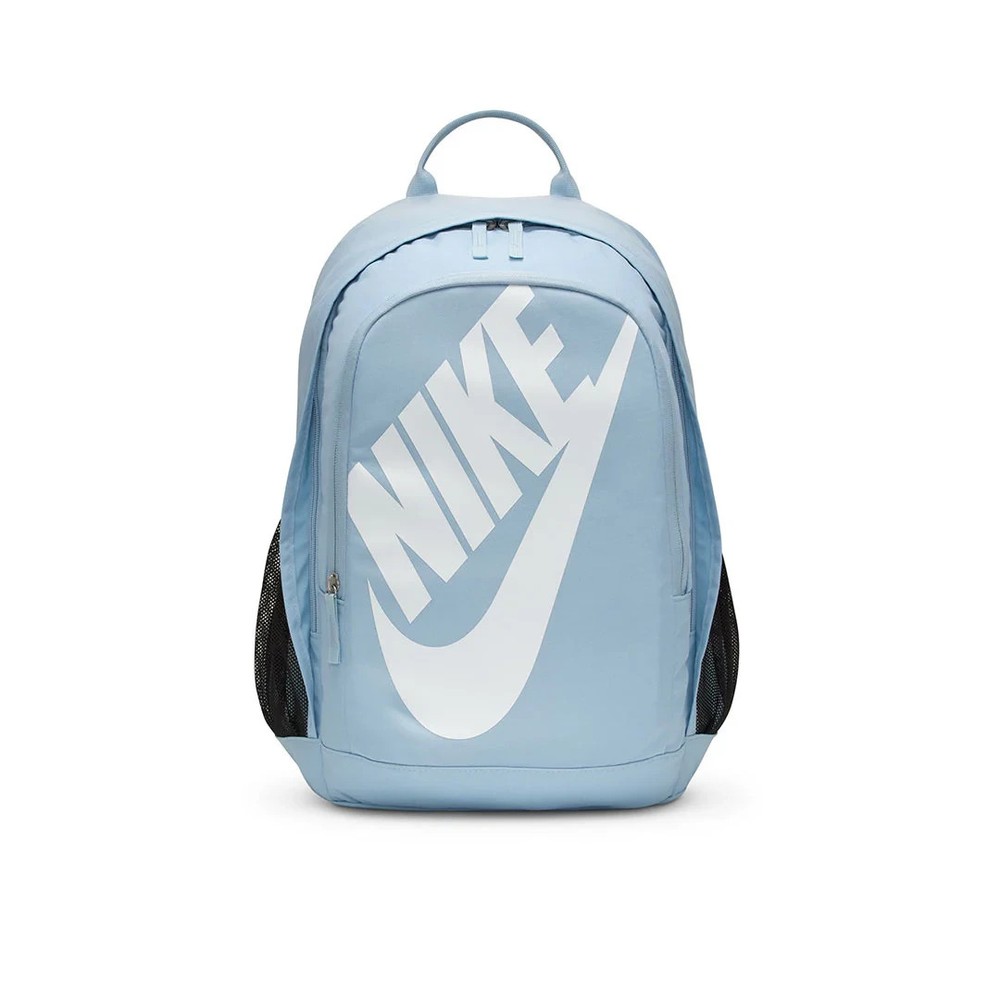 Nike Hayward Futura Backpack 25L School Travel Gym Bag Big Logo Baby Blue White