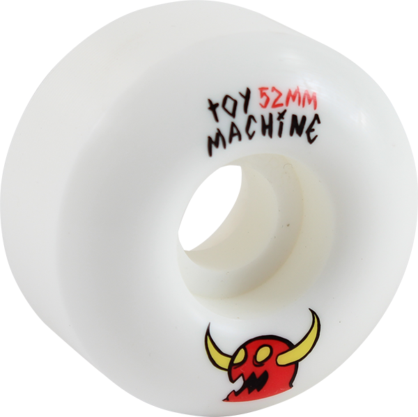 TOY MACHINE SKETCHY MONSTER 52mm WHT/WHT WHEELS SET