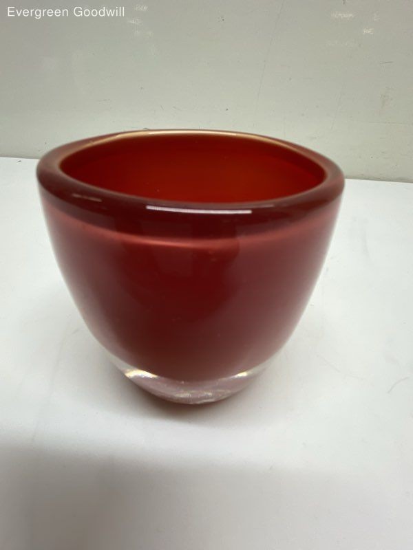 Glassybaby Red Candle Holder