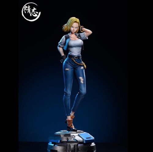 JingZhi Studio Dragon Ball Android 18 Resin Statue In Stock 1/6 Scale H31cm New