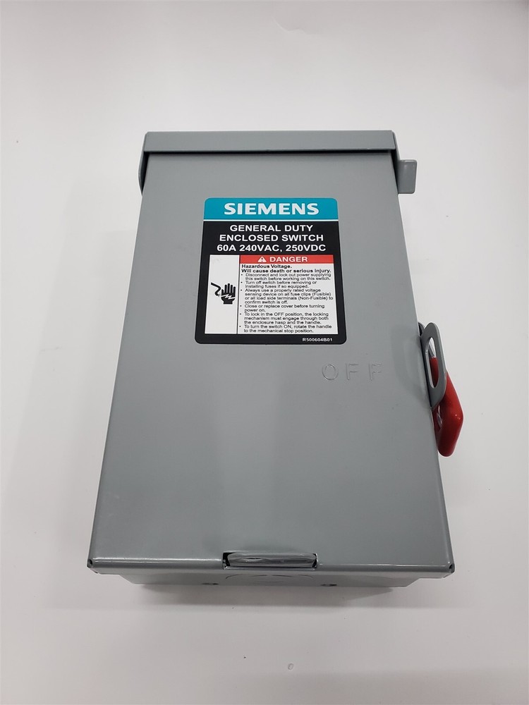 Siemens GNF322RA 60-Amp 3-Pole 240V General Duty Safety Switch Non-Fusible *Flaw