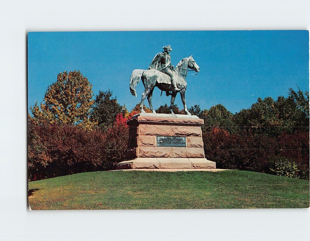 Postcard Major General Anthony Wayne Statue Valley Forge Pennsylvania USA