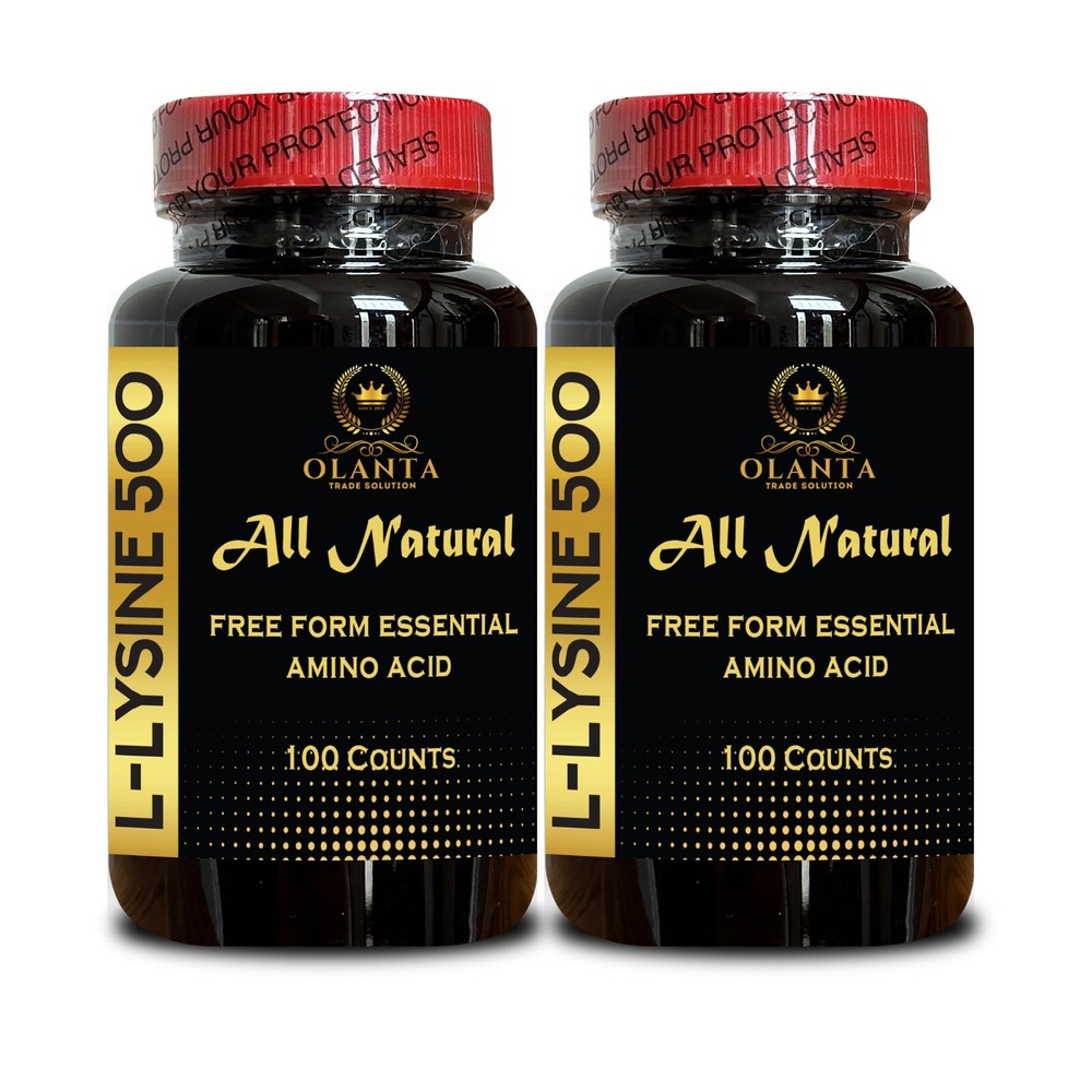 L-LYSINE AMINO ACID SUPPLEMENTS - Advanced Formula Lysine, Supports Calcium -2B