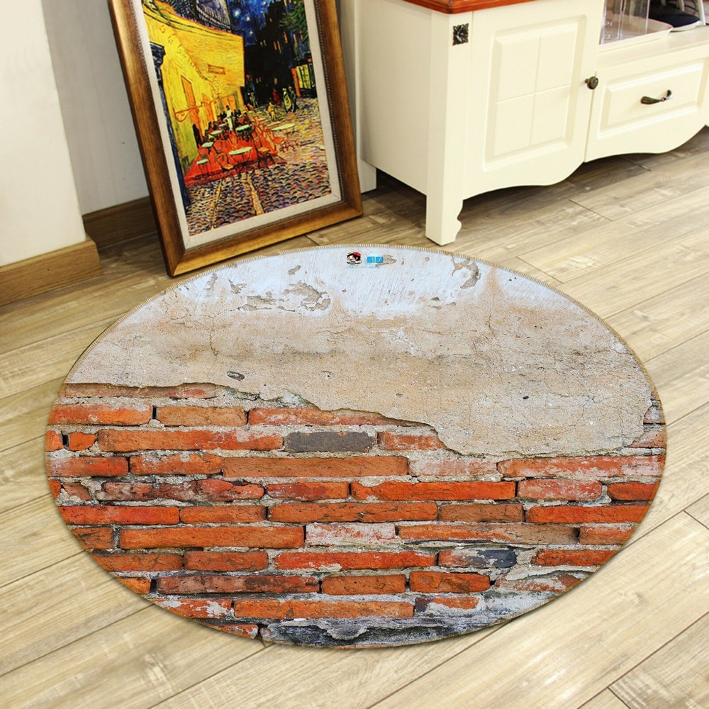 3D Brick Wall NAO4193 Game Rug Mat Elegant Photo Carpet Mat Fay