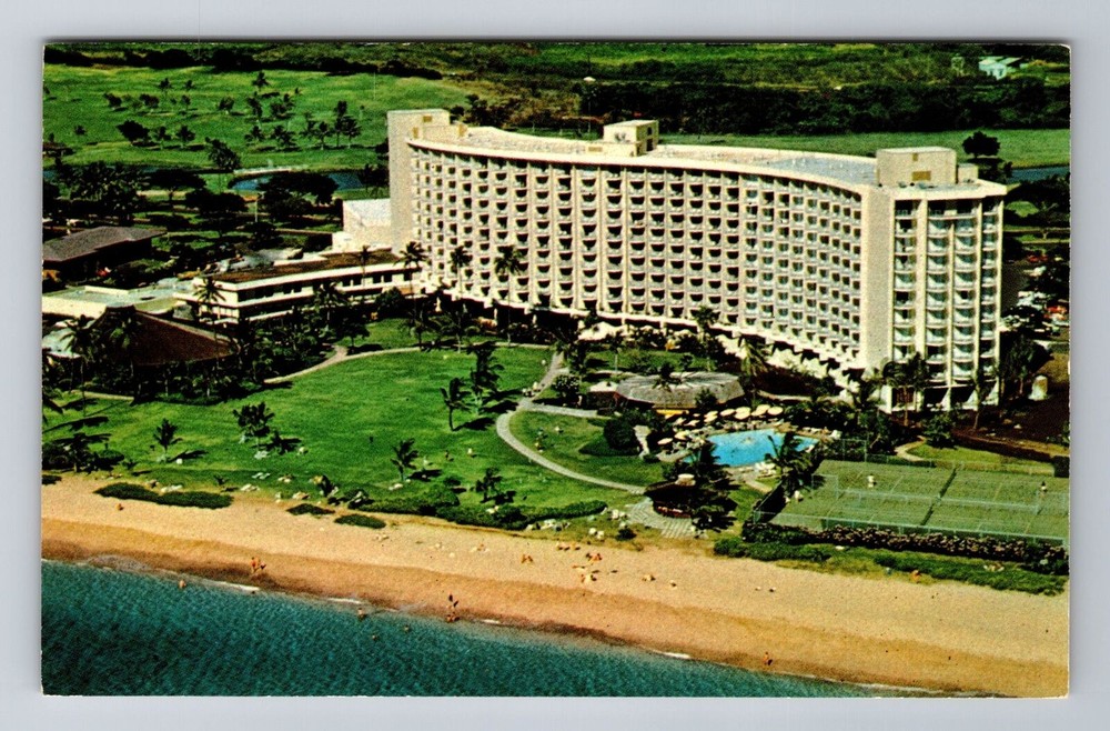 Maui HI-Hawaii, Maui Surf Hotel, Kaanapali Beach, Advertising, Vintage Postcard