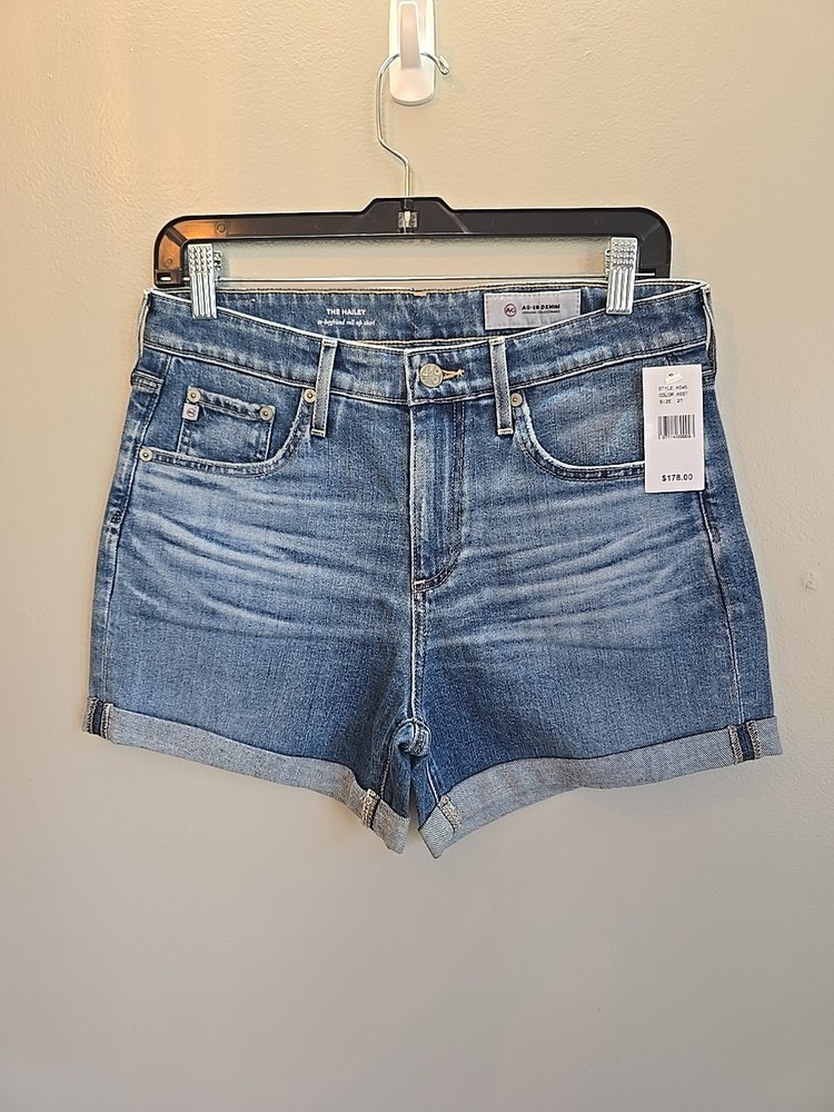 AG Adriano Goldschmied Women The Hailey Denim Ex-boyfriend CutOff Shorts Size 27