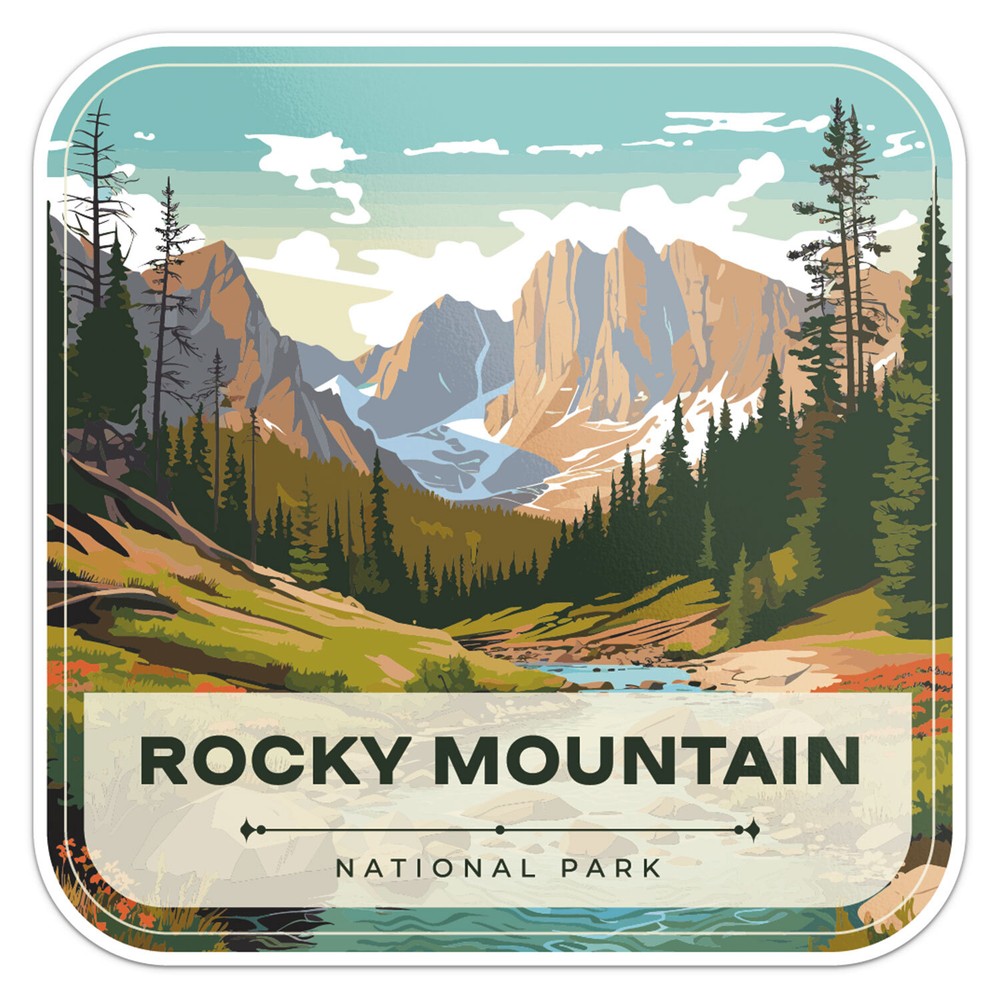 Rocky Mountain National Park USA Vinyl Decal Bumper Sticker