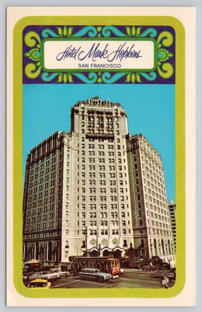 Vintage Hotel Mark Hopkins San Francisco Nob Hill Postcard