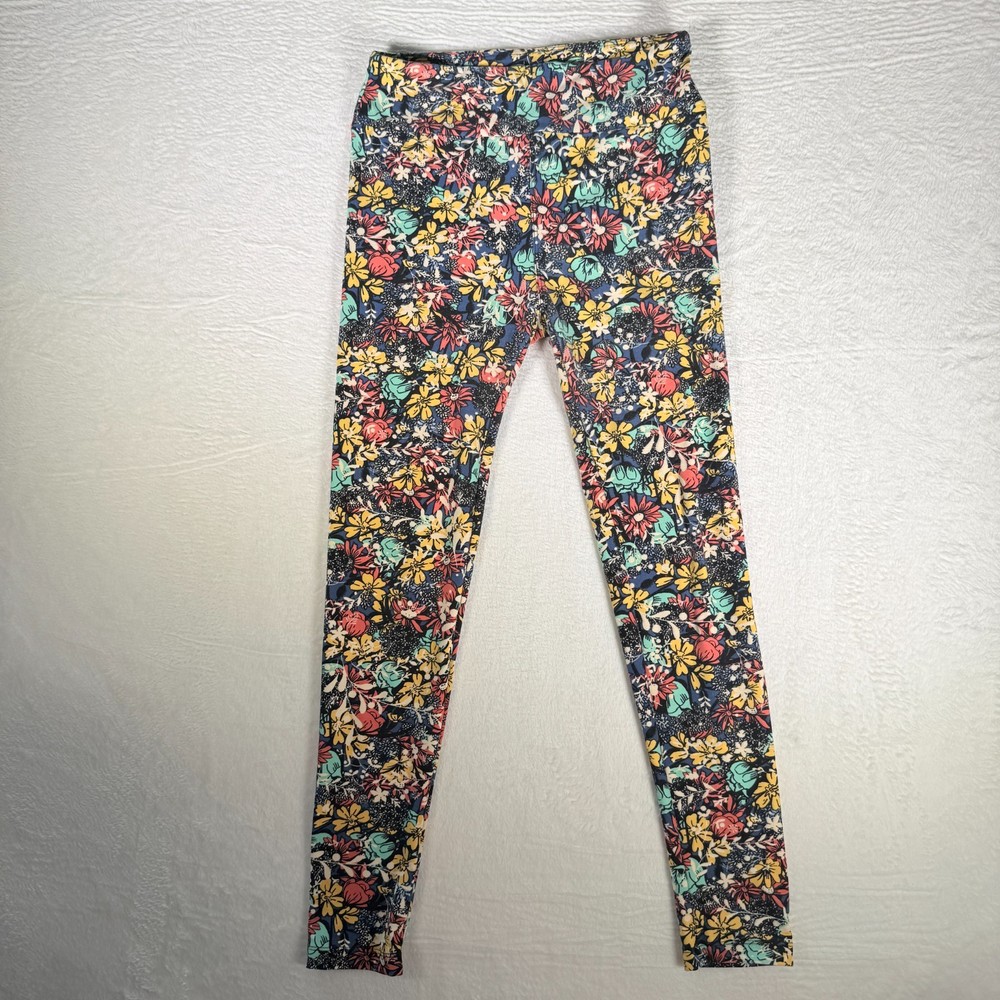 Lula Roe Leggings One Size Floral Autumn Women’s Stretch Yoga Pants