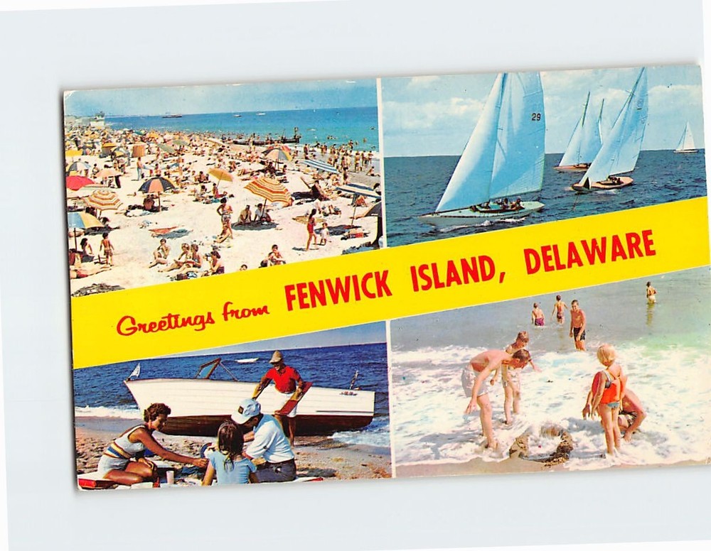 Postcard Greetings from Fenwick Island Delaware USA