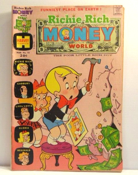 Richie Rich Money World comic book, #10, March 1974; Harvey Illustrated