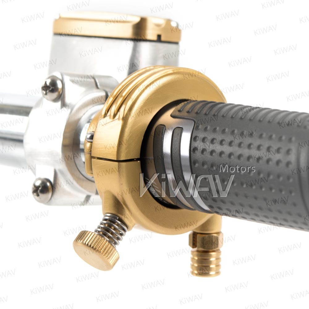 KiWAV throttle housing clamp vintage style single cable 1