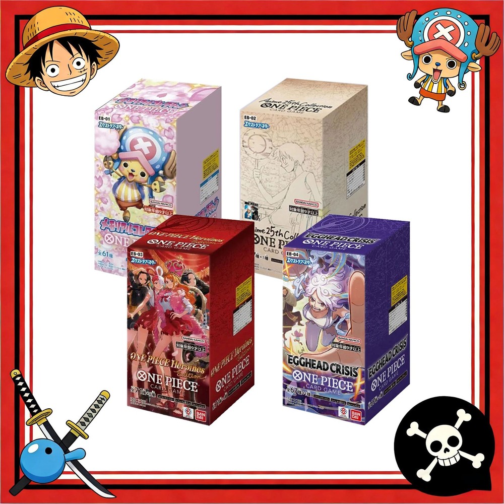 One Piece Card Game Extra Booster Anime 25th Collection EB-02-EB-04 Booster Box