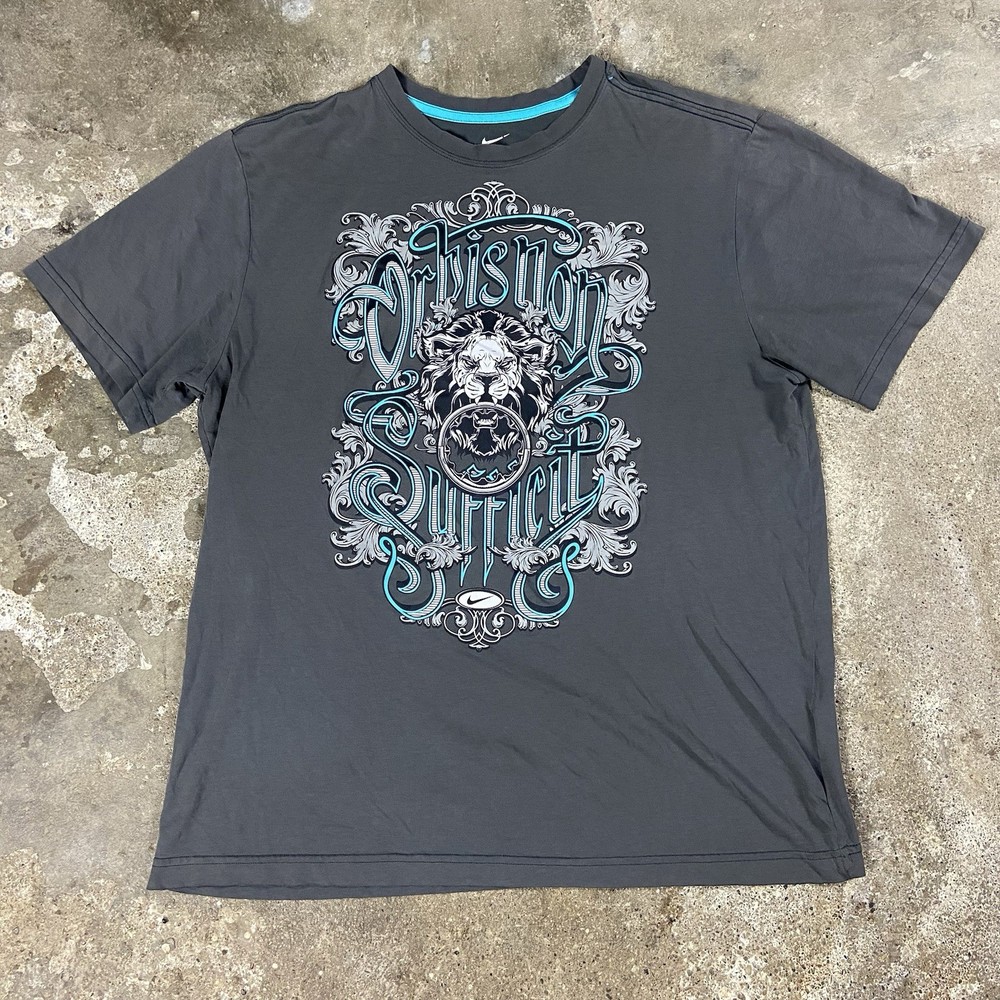 Nike Dri-FIT T-Shirt Size XL Gray LeBron James Orbis Non Sufficient Graphic