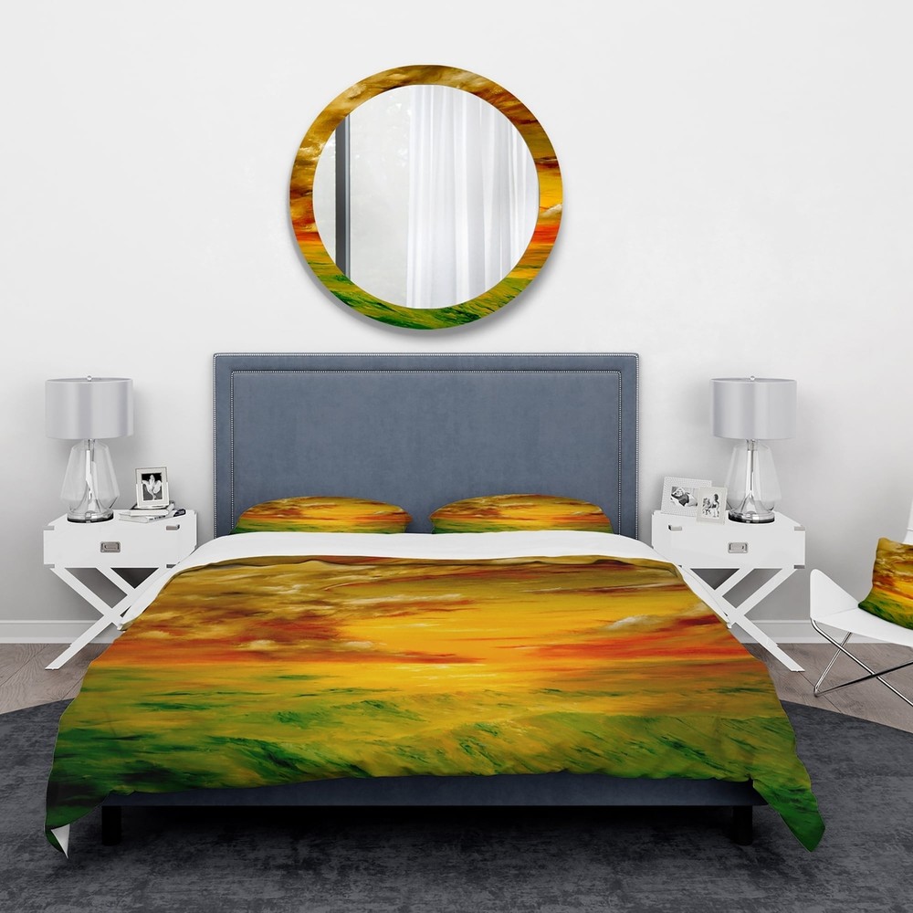 Designart 'Santa Rosa California' Landscape Bedding Set -