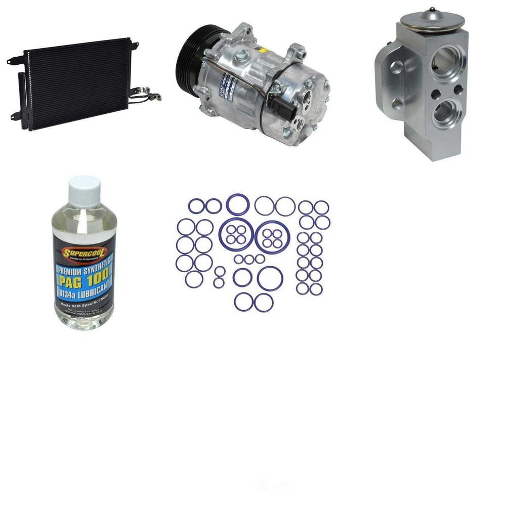 A/C Compressor Kit with Condenser for 2005 Jetta 2.0L L4 Engine
