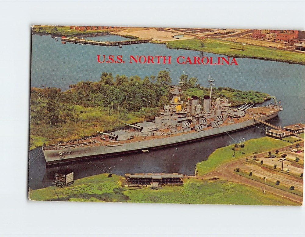 Postcard USS North Carolina Wilmington North Carolina USA