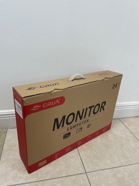 CRUA 24″ Curved Computer Monitor – Open Box – 1080p – HDMI – Excellent Condition