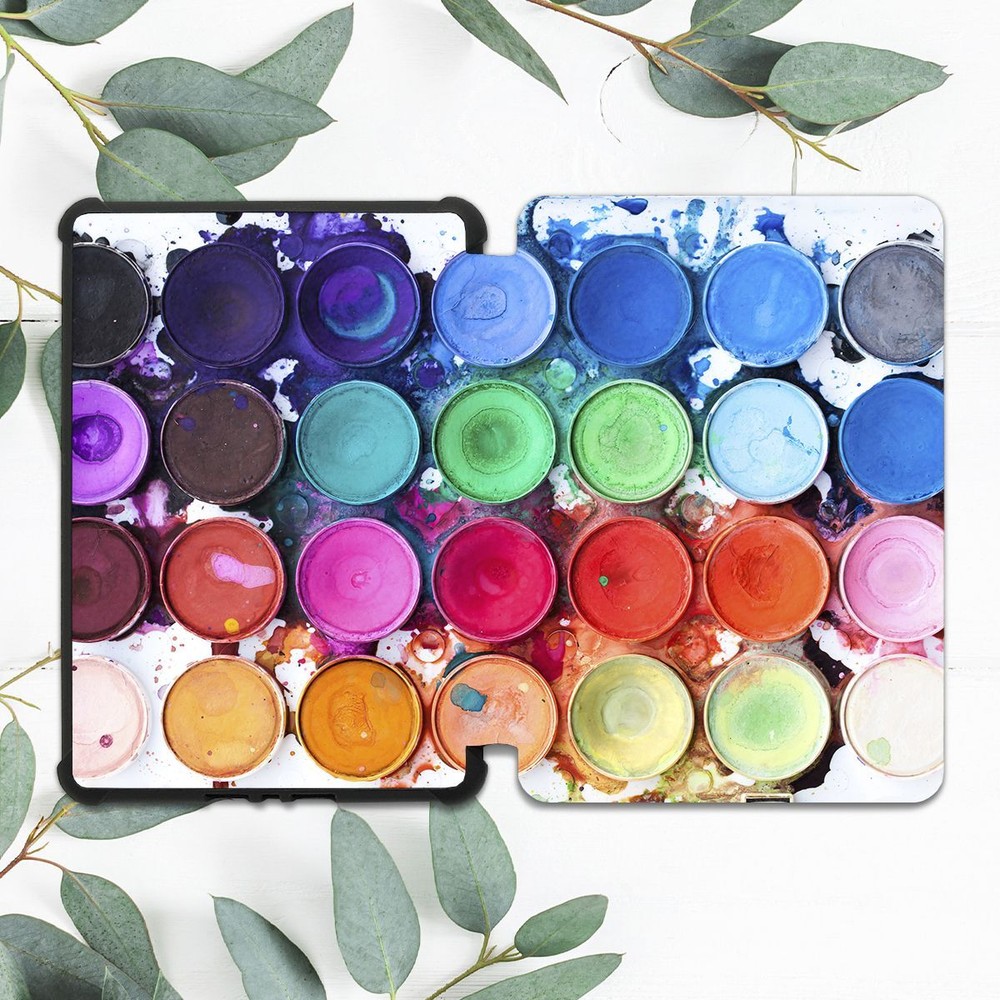 Watercolor Paint Box Palette Case for Kindle 10th Gen & Paperwhite