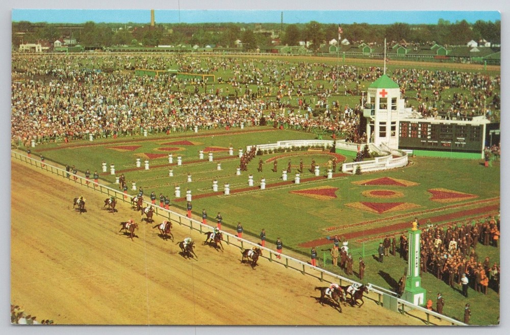 Churchill Downs Kentucky Derby Horse Race Louisville KY Postcard