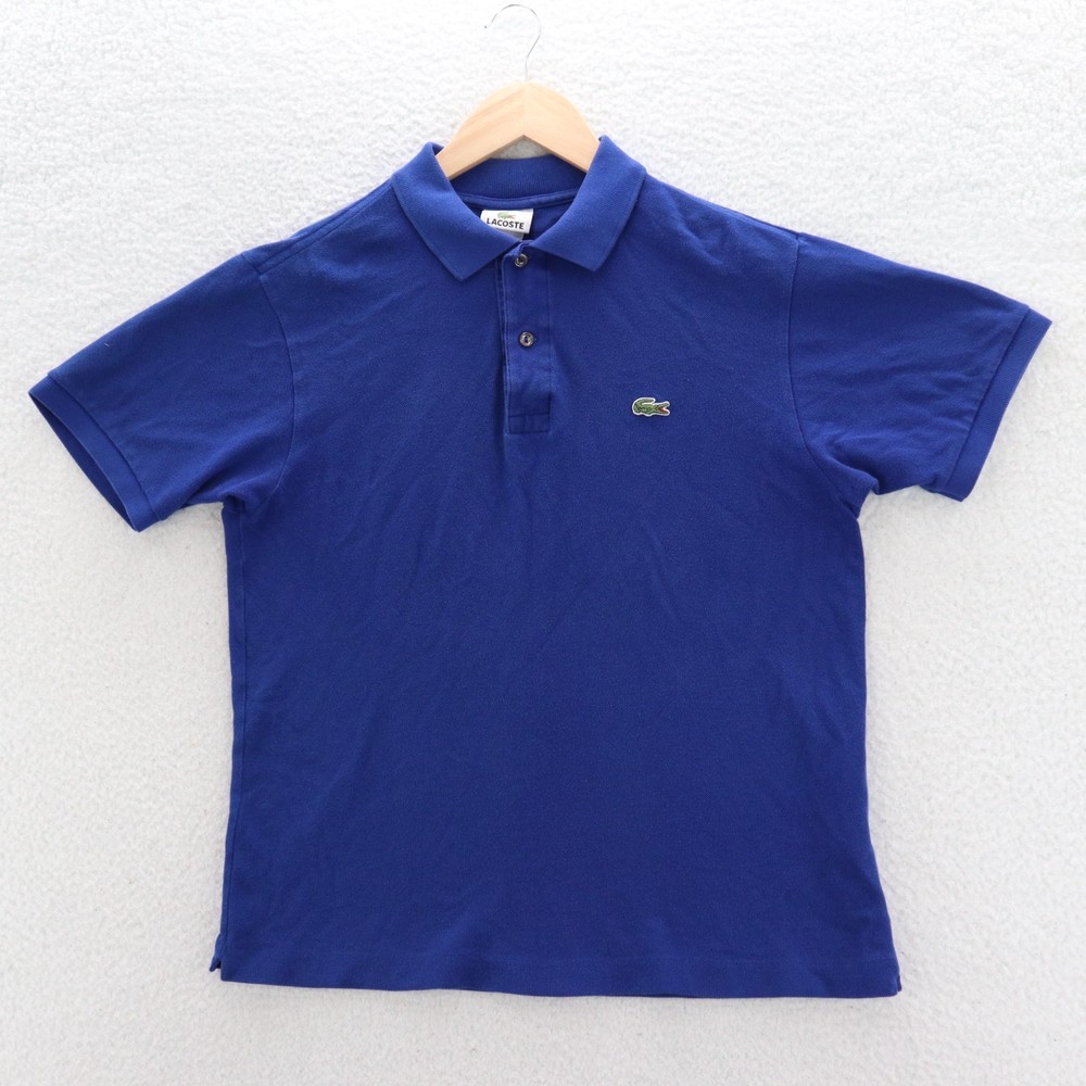 Lacoste Shirt Men's 7 2XL Blue Polo Pique Preppy Luxury Old Money Mod Sports