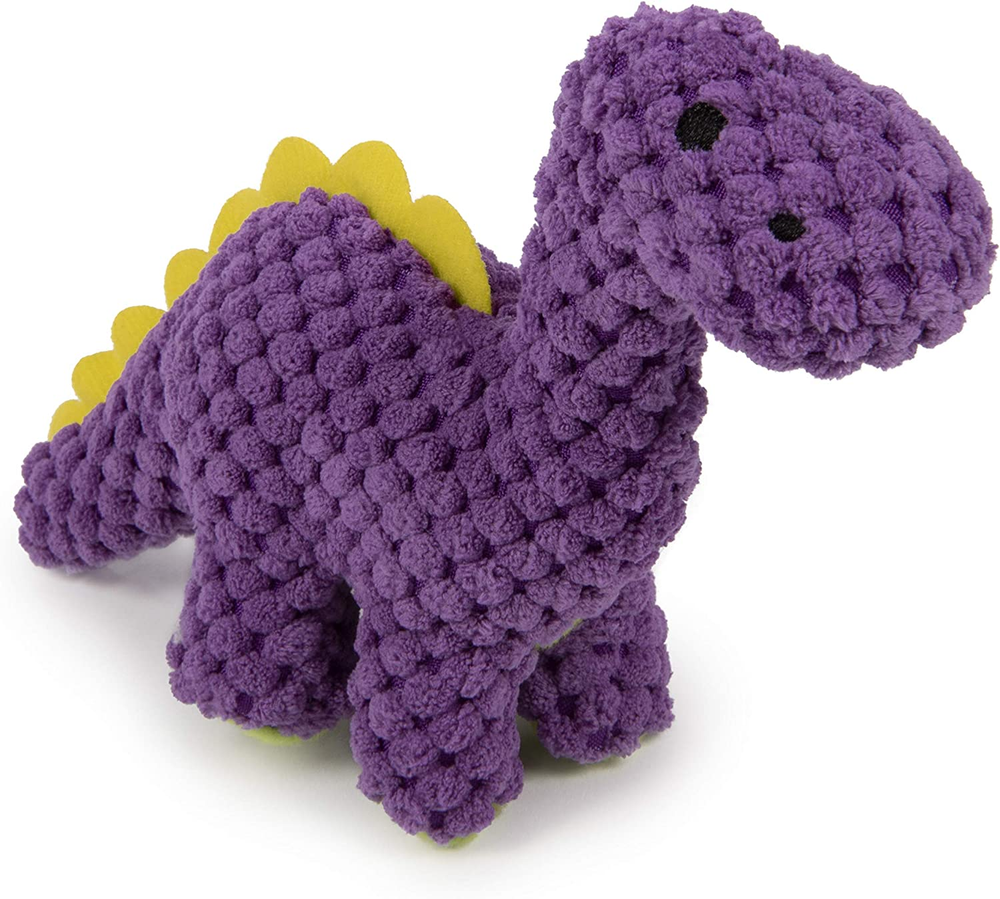 Checkers Just for Me Dinos Bruto Squeaky Plush Dog Toy, Chew Guard Technology -