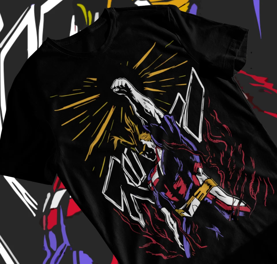 All Might T-Shirt My Hero Academia Midoriya Anime T Shirt Unisex
