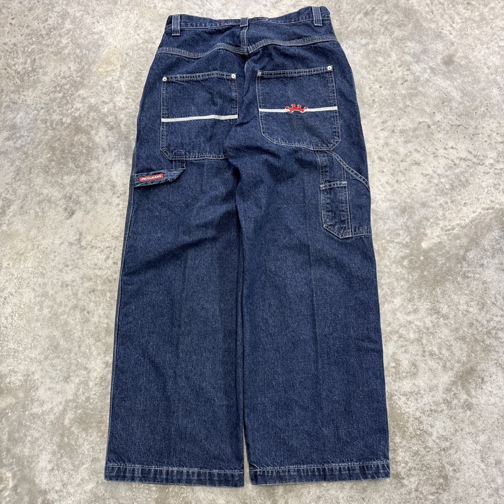 Vintage JNCO Jeans mens 33 x 30 Y2K Baggy skate Wide leg Crown carpenter Grunge
