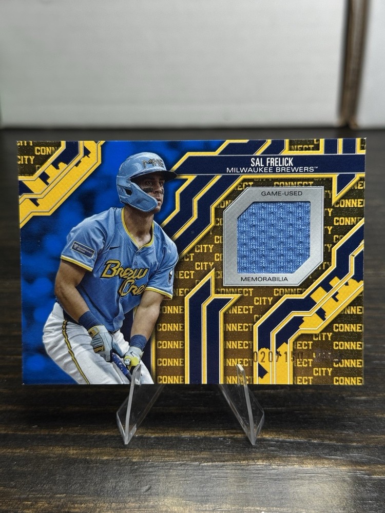 2025 Topps Series 2 Sal Frelick City Connect Relic CC2-SL Brewers Game-Used