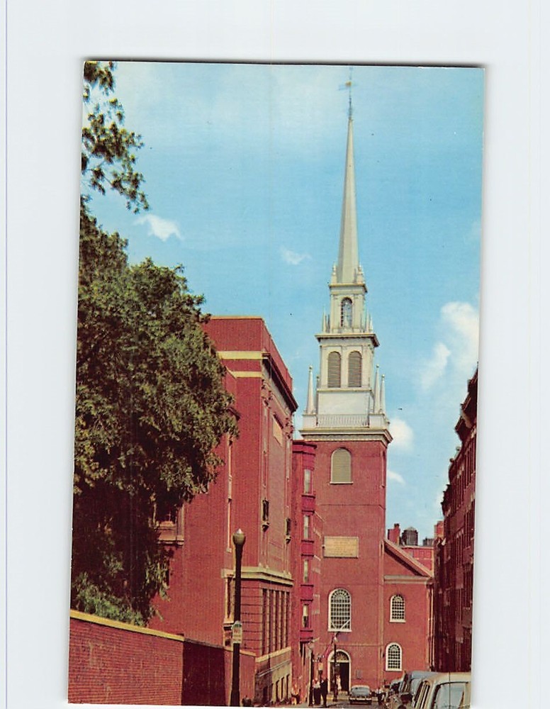 Postcard Old North Church Boston Massachusetts USA