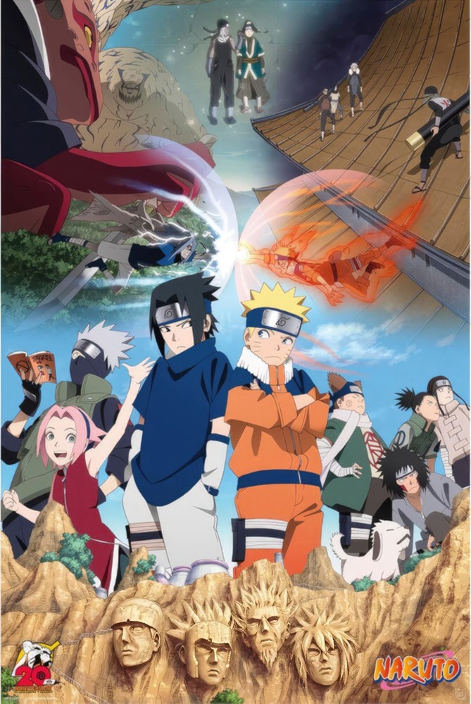 Naruto - Anime TV Show Poster (Will Of Fire - Naruto & Friends)