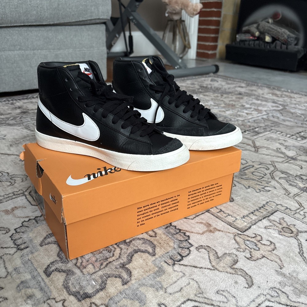 Nike Blazer Mid 77 Vintage Black Sail BQ6806-002  Men's Size New v