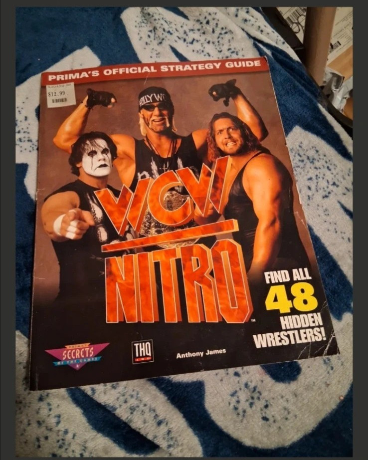WCW Nitro Prima Official Strategy Guide PlayStation PS1 1998 – Hulk Hogan Sting