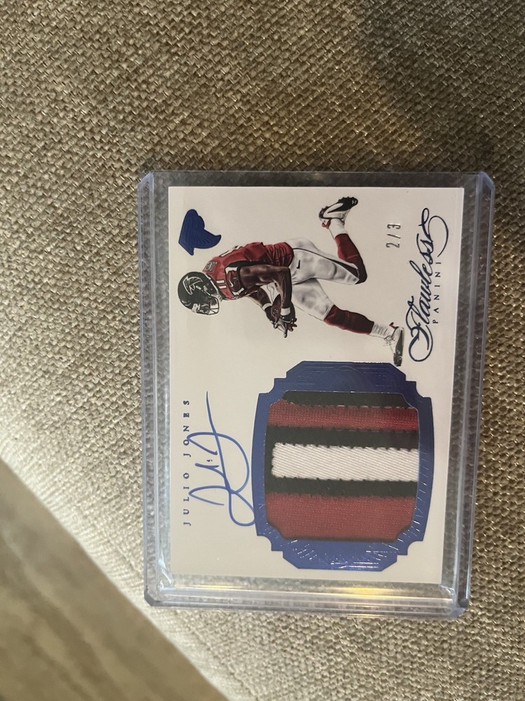 2024 Flawless Julio Jones Game Used Patch 2016 Game Used Flawless Patch /3 Nasty