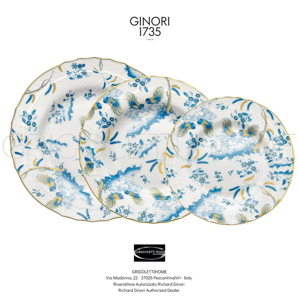 Richard Ginori - Oro Di Doccia Turchese - Dinner Service 36 Pieces For 12 People