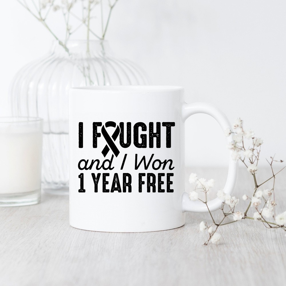 Melanoma Cancerversary 1 Year Free Mug Melanoma Cancer Survivor Melanoma Cancer