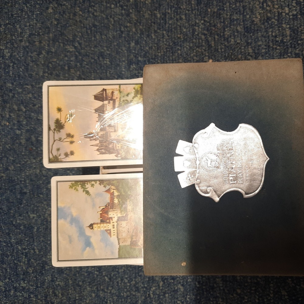 VINTAGE PIATNIK WEIN KINGSBRIDGE PLAYING CARDS 2 DECKS AUSTRIA, Castles