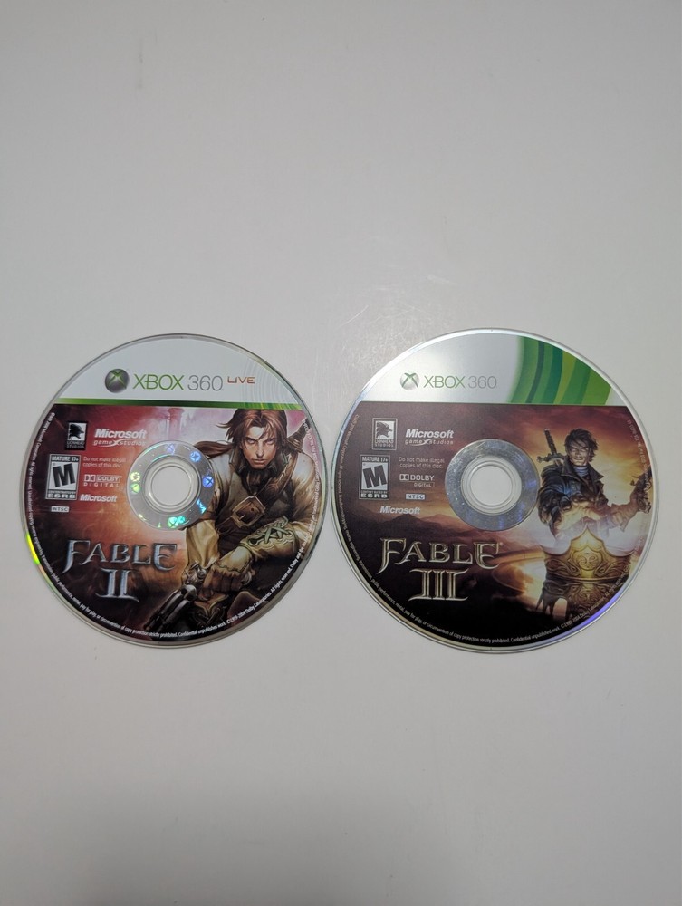 BUNDLE Fable II and Fable III Microsoft Xbox 360 game lot