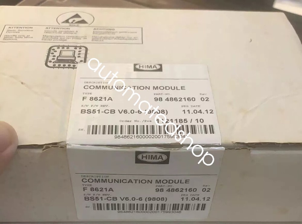 1pcs New Black Horse HIMA Card F8621A new via FedEx or DHL