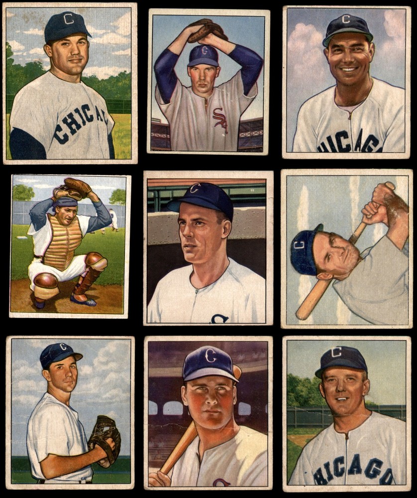 1950 Bowman Chicago White Sox Near Team Set 1.5 - FAIR 7254513 (9 / 14 cards)