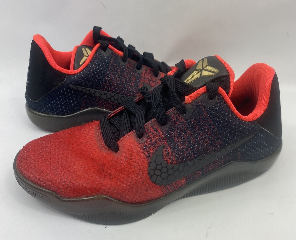 Nike Kobe XI Achilles Heel Basketball Sneakers Low 822945-670  Youth Sz 4Y-image