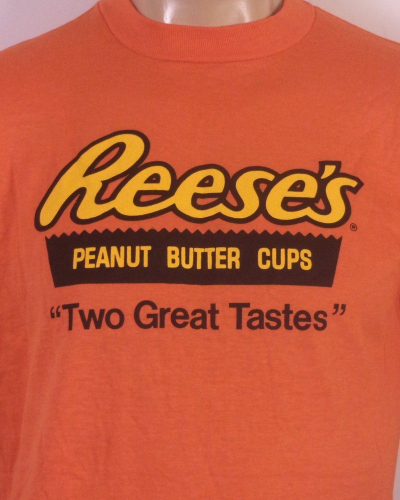 vintage 80s single stitch Reese's Peanut Butter Cups T-Shirt Hershey's USA XL