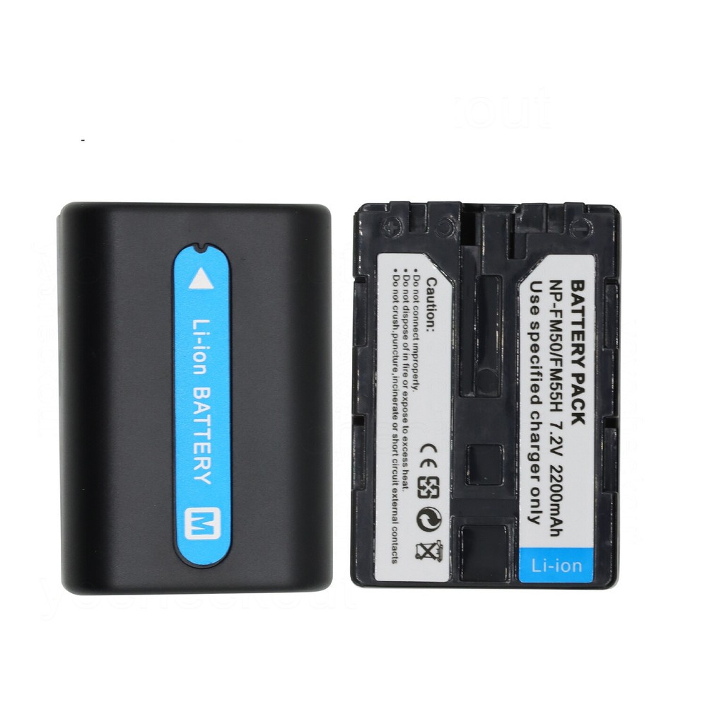 For   DCR-DVD301 DCR-DVD91 DCR-HC14 FM55H NP-FM30 Battery NP-FM50 2200mAh