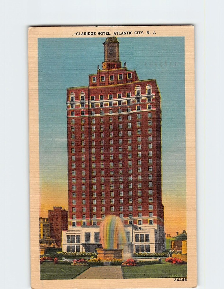 Postcard Claridge Hotel Atlantic City New Jersey USA