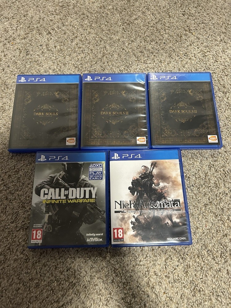 Playstation 4 Games Lot |Dark Souls Trilogy| |Nier Automata| |COD Inf Warfare|