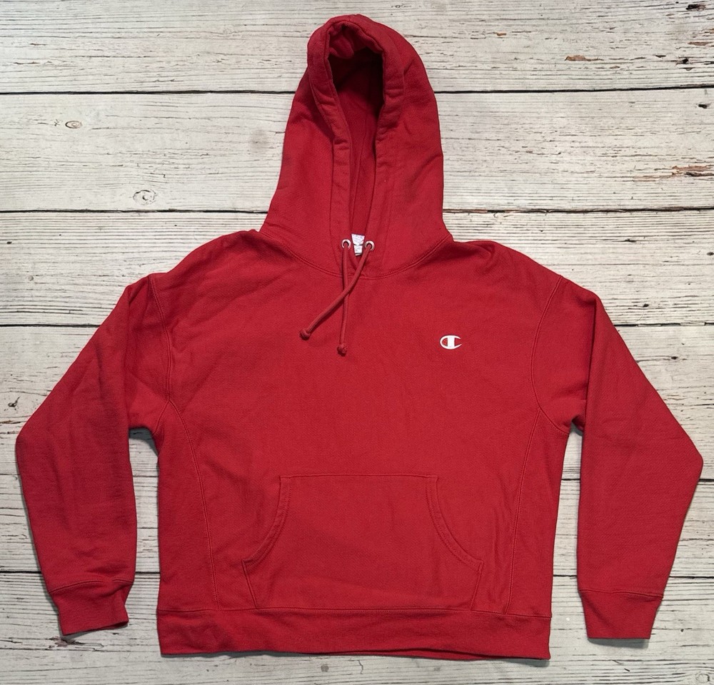 Champion Reverse Weave Hoodie Women’s Sz XL Red Long Sleeve