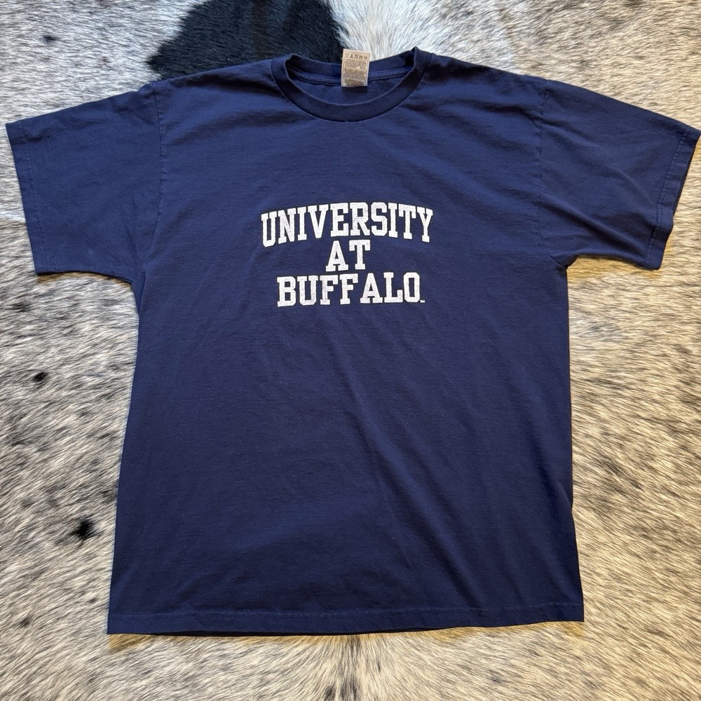 🎓 University at Buffalo T-Shirt Navy Large College Graphic Tee UB
