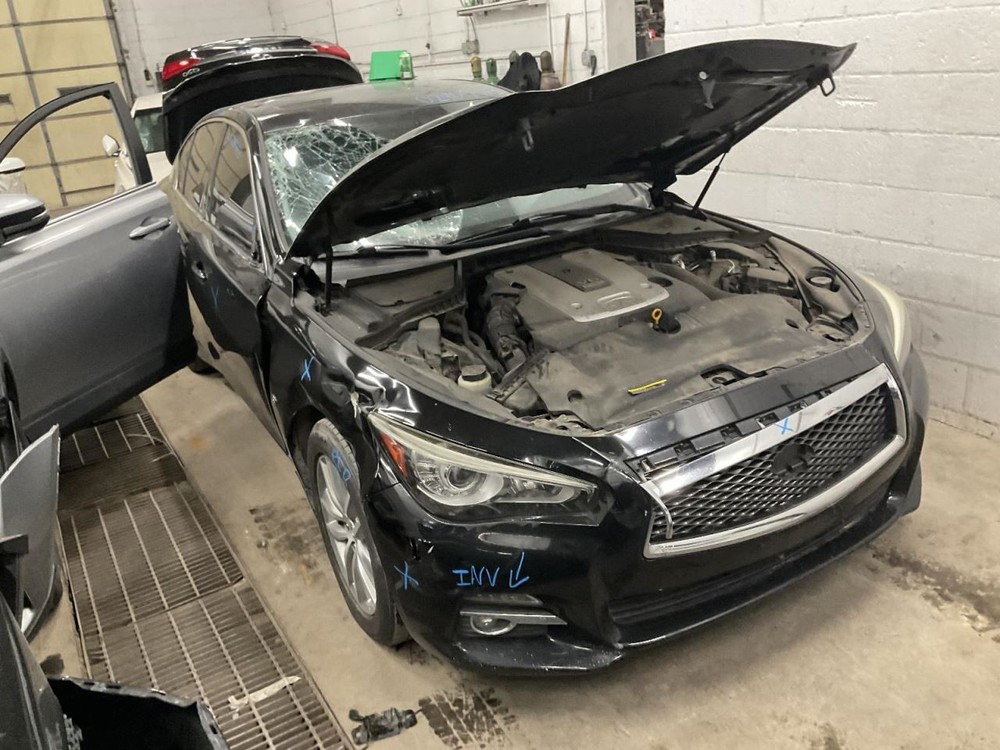 Passenger Front Knee Airbag Fits 2014-2019 Infiniti Q50 Without Adaptive Suspension 4719428
