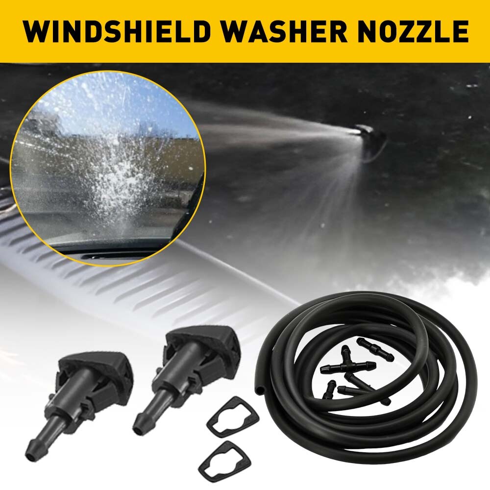 Front Windshield Washer Squirter Nozzle Spray 6-in-1 For Dodge Jeep Chrysler Ram