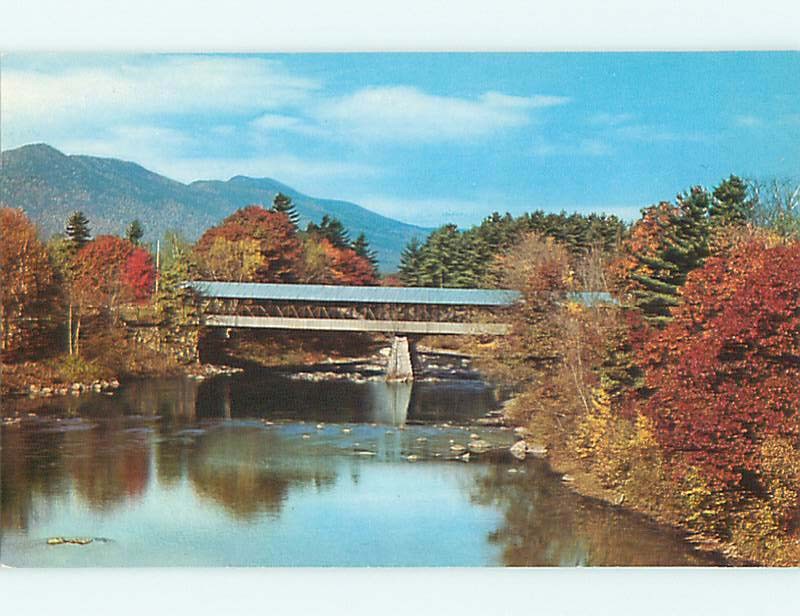 Unused Pre-1980 COVERED BRIDGE Jackson New Hampshire NH t7657